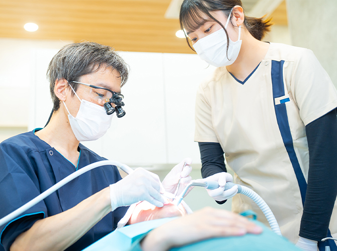 痛みに配慮した治療
